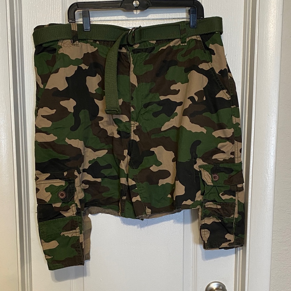 Camouflage Cargo Shorts for Women